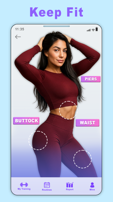 Fitness app preview